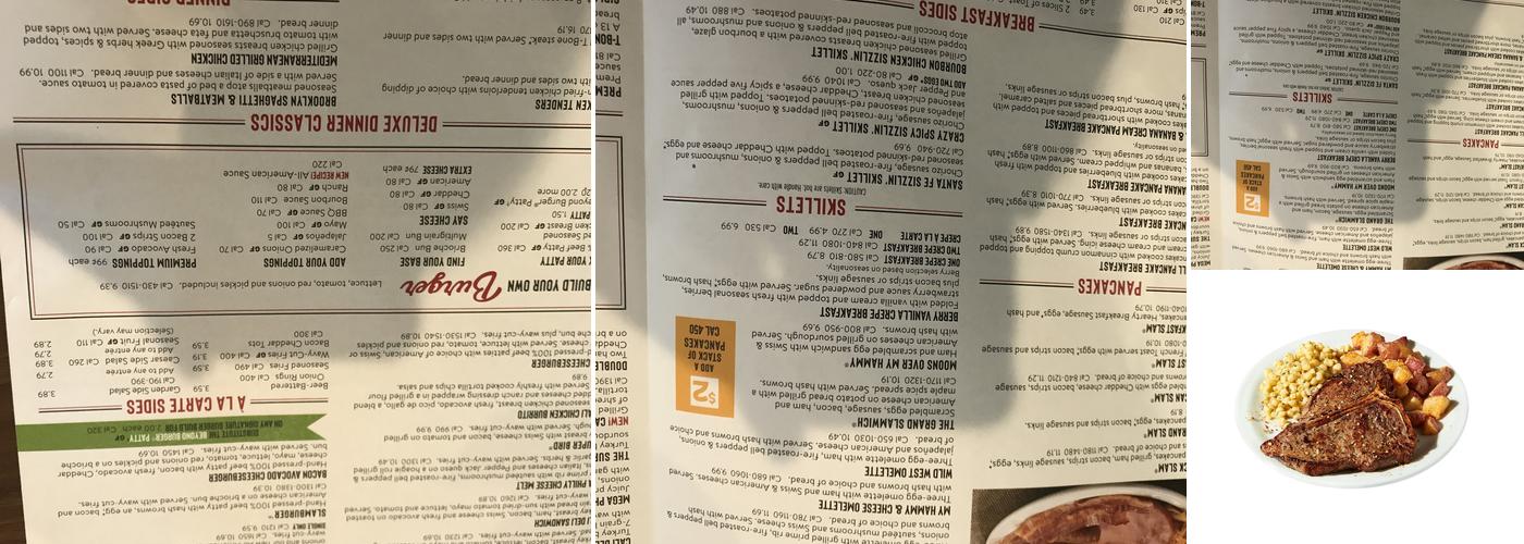 Denny's Menu
