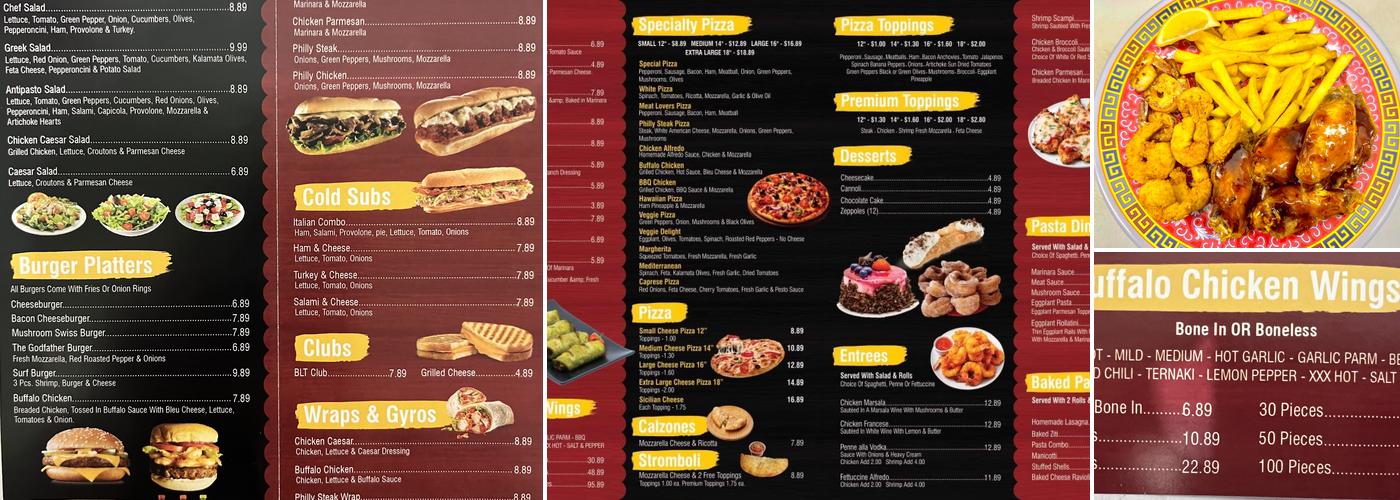 Pizza City Menu