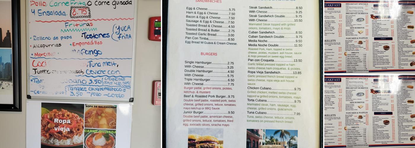 Junior's Grill Cafe Menu