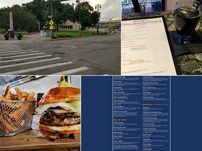 The Detroit Sports Bar Menu