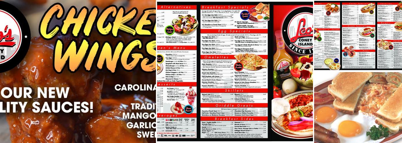 Leo's Coney Island Menu