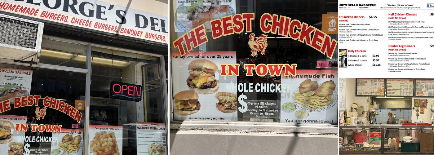 George's Deli & B B Q Menu