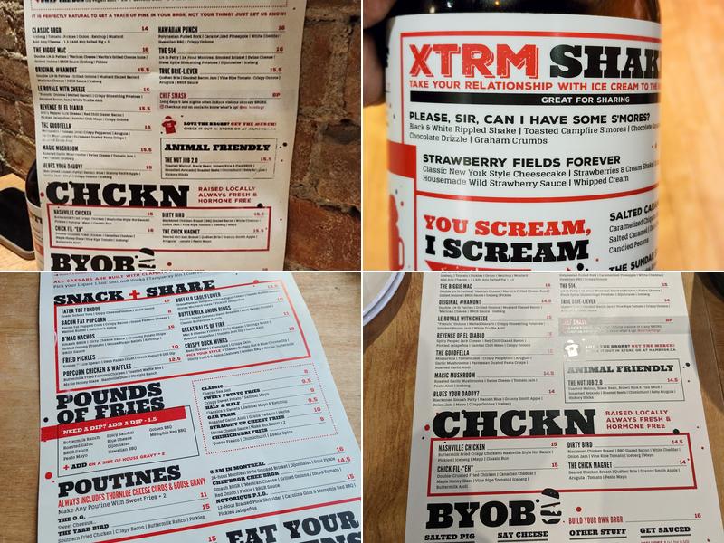 HAMBRGR St. Catharines Menu