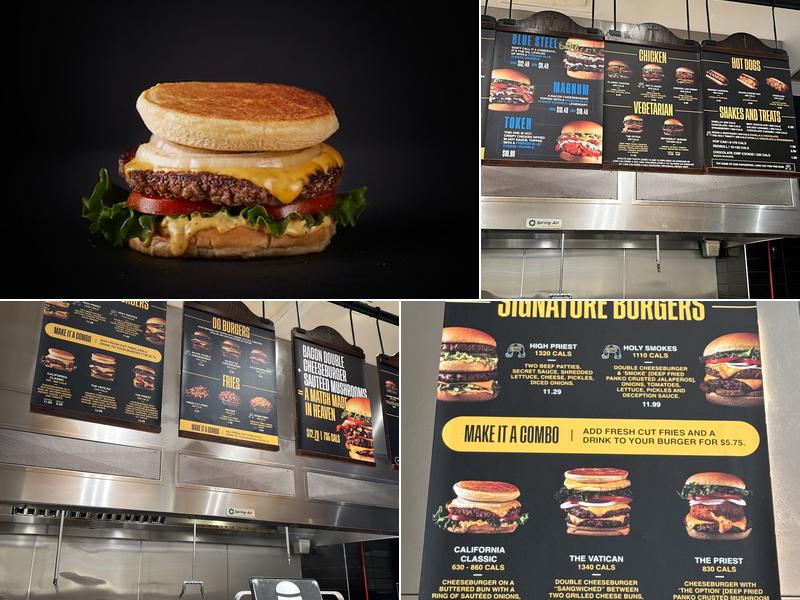 The Burger's Priest Menu