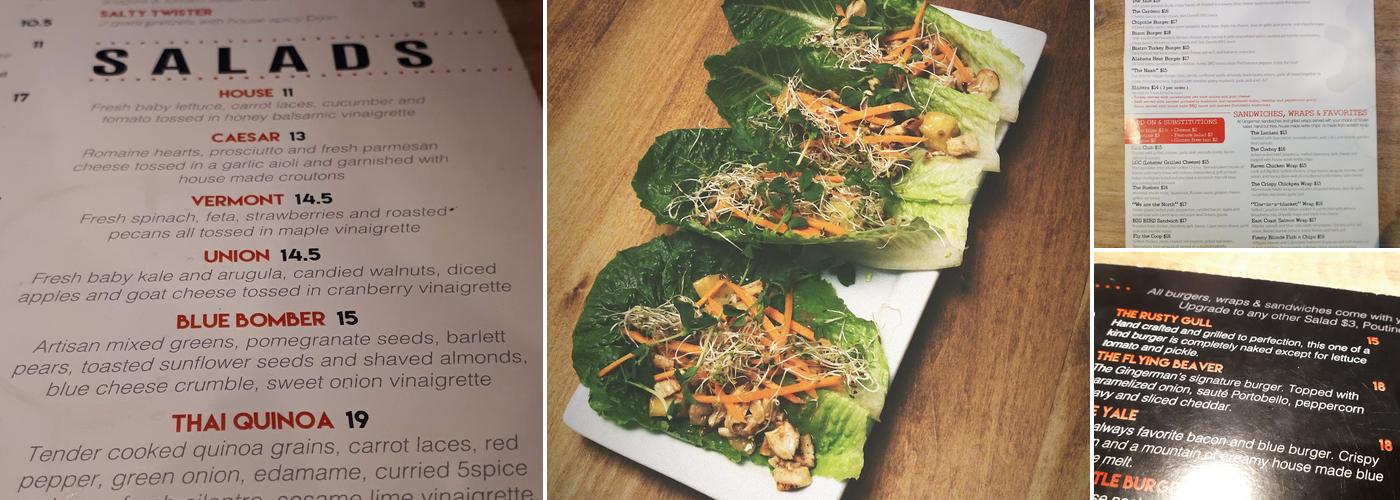 The Gingerman Social Eatery Menu