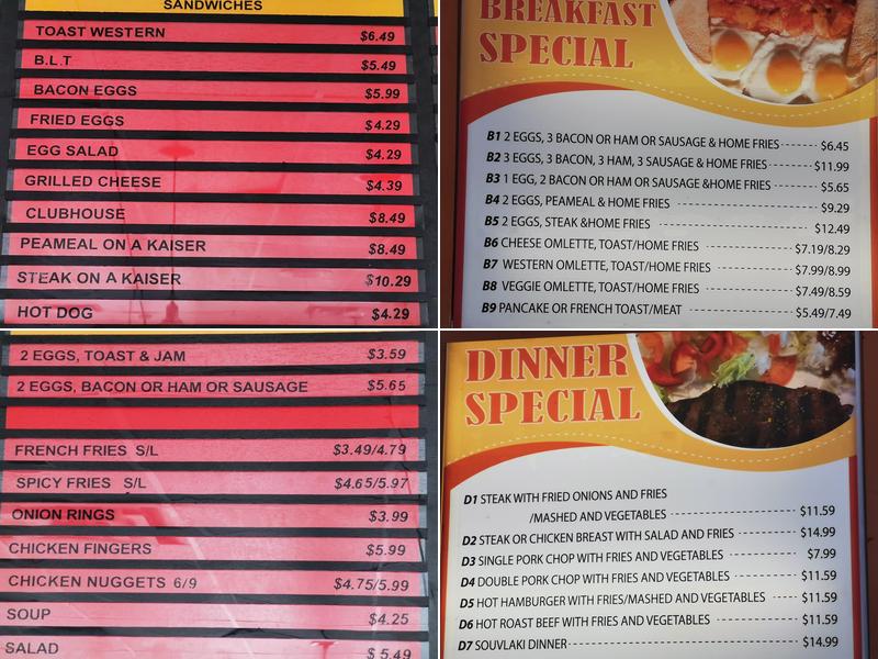 Simcoe Burger Menu