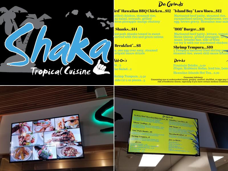 Shaka Menu