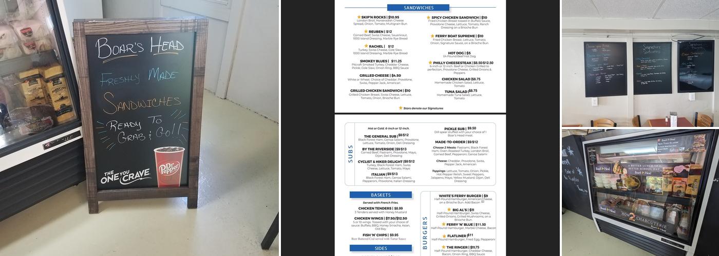 White's Ferry Store & Grill Menu