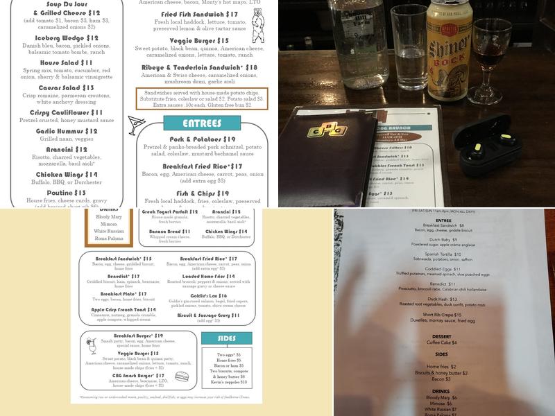 CBG Menu