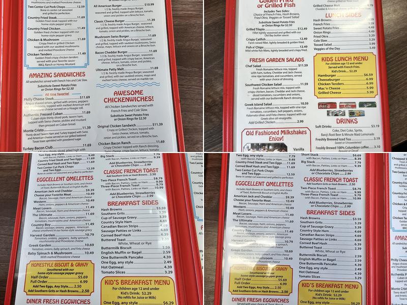 Little John's Diner Menu