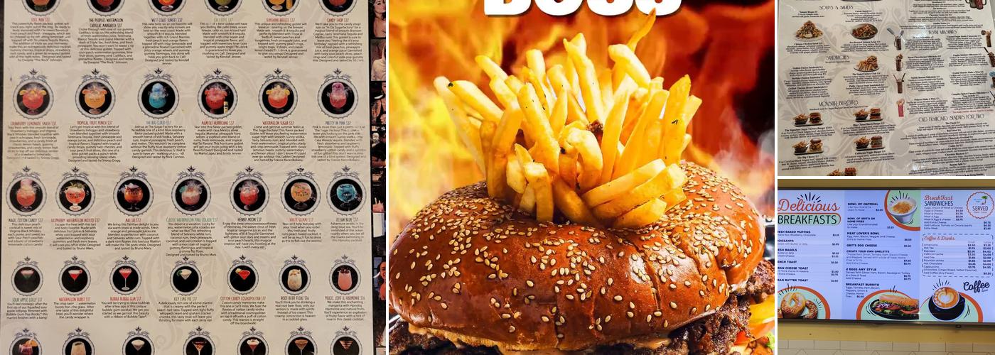 Sugar Factory - Tampa Bay Menu