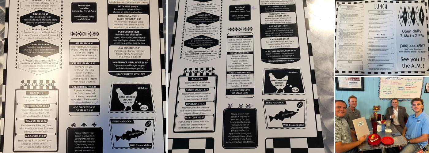 A.M. Cafe Menu