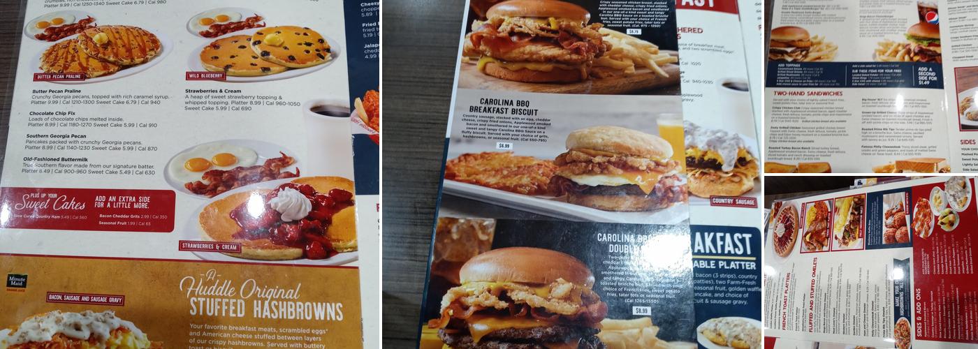 Huddle House Menu