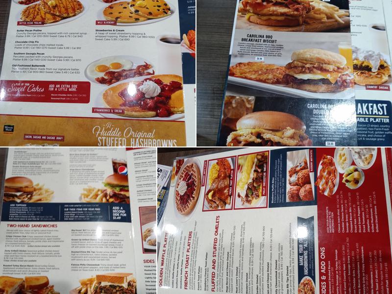 Huddle House Menu