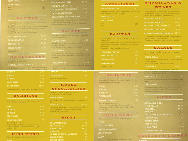 Markito's Bar & Grill Menu