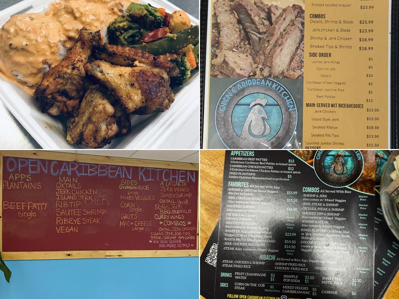 Open Caribbean Kitchen Menu