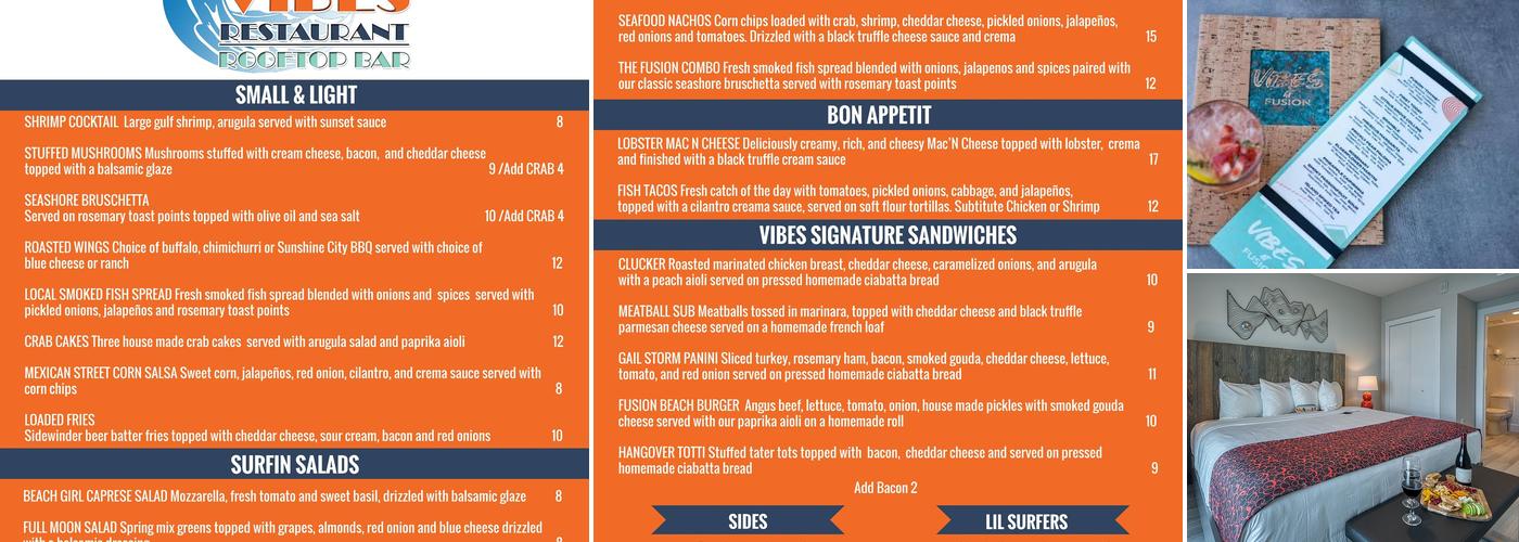 FUSION Resort Menu
