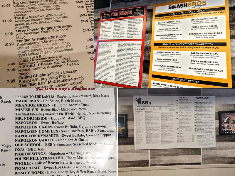 Big Shot Bob's House of Wings Menu