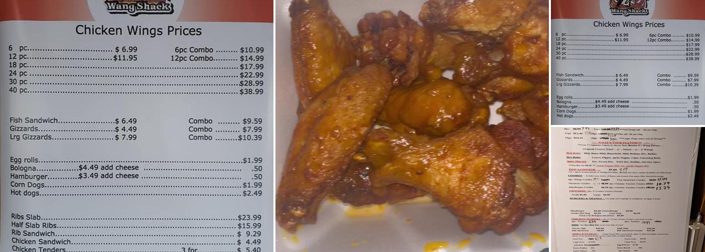 Brother Z's Wang Shack Menu