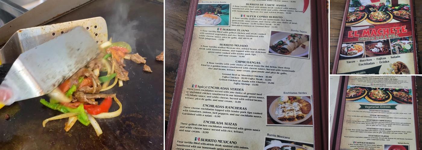 El Machete Mexican Bar and Grill Menu