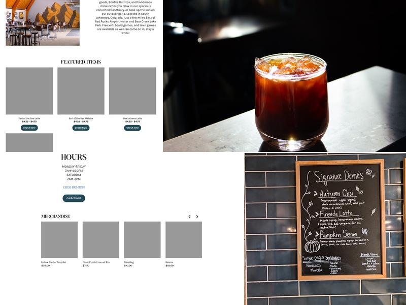 Front Porch Coffee Shop Menu