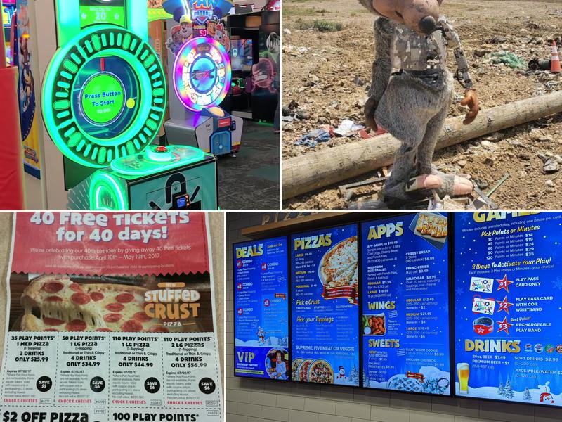 Chuck E. Cheese Menu