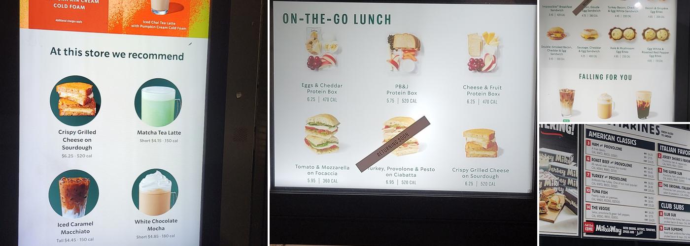 Starbucks Menu