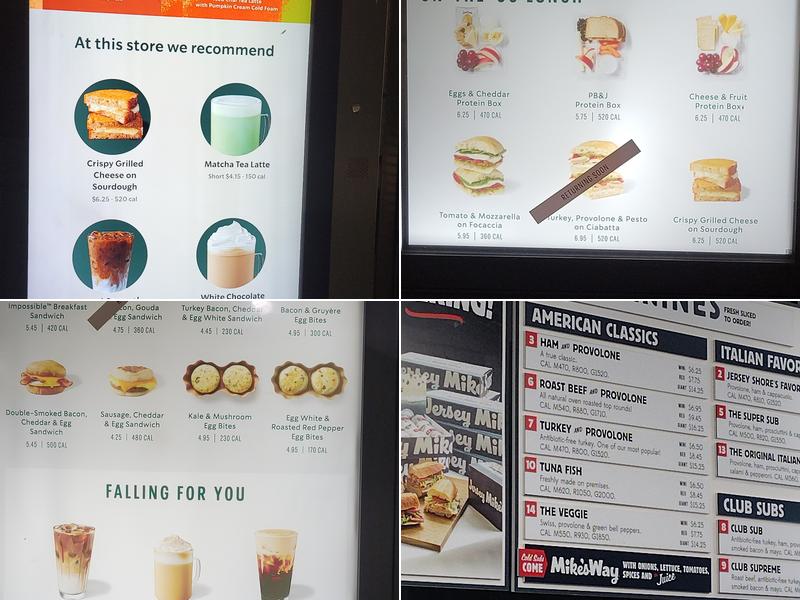 Starbucks Menu