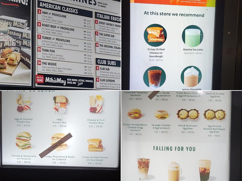 Starbucks Menu