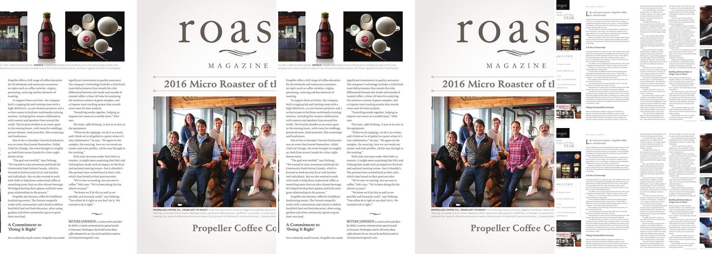 Propeller Coffee Menu