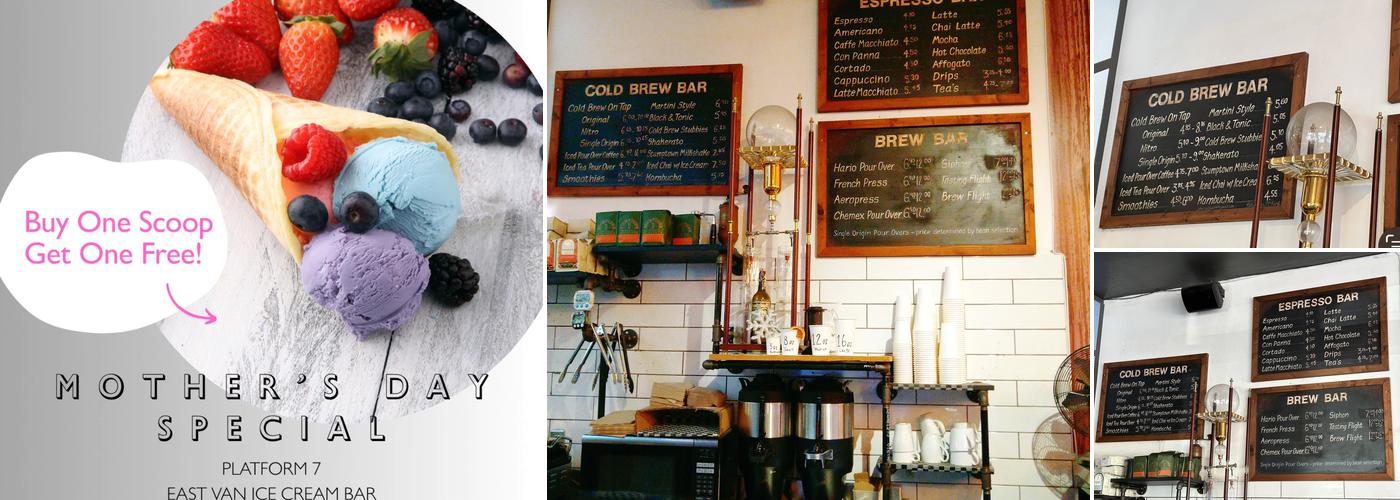 Platform 7 Coffee Menu