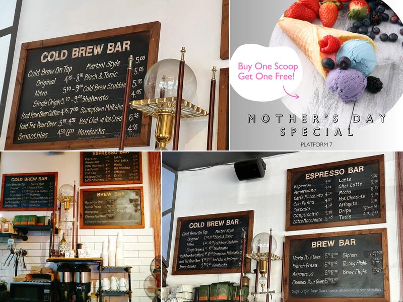 Platform 7 Coffee Menu