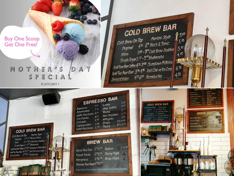 Platform 7 Coffee Menu