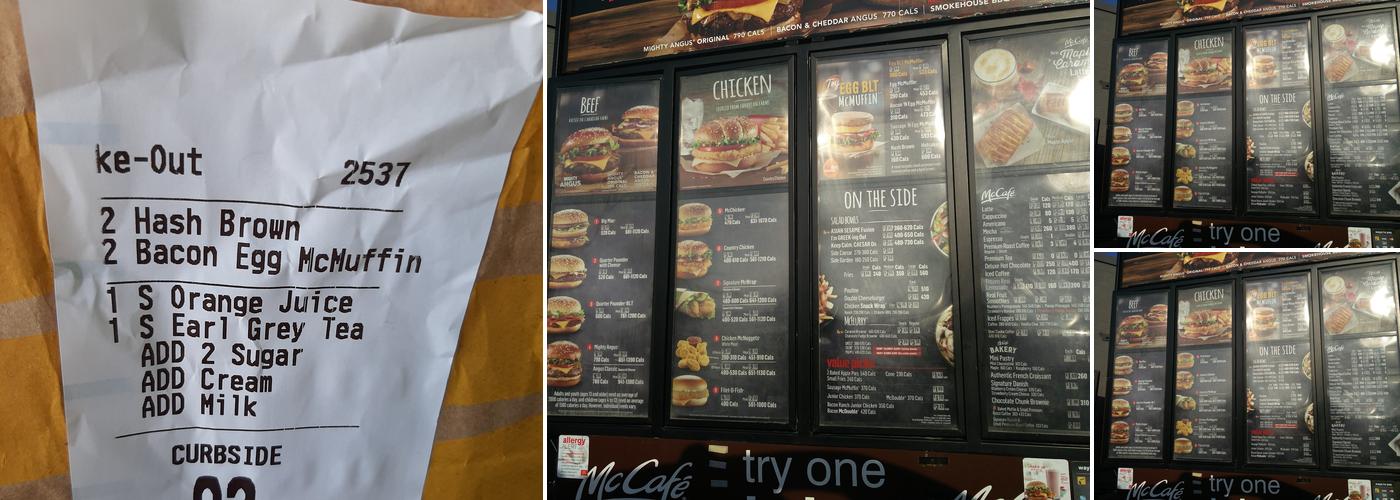 McDonald’s Menu