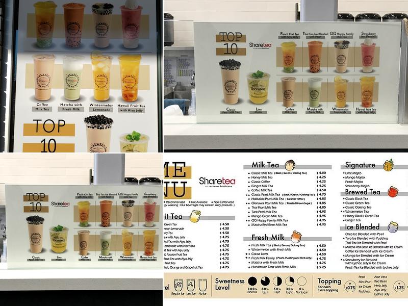 Sharetea Menu