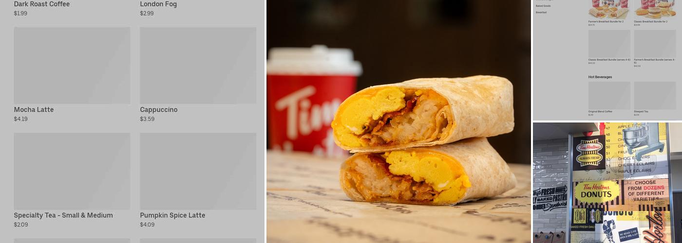Tim Hortons Menu