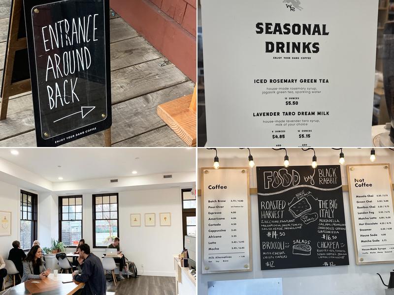 White Rabbit Coffee Co. Menu