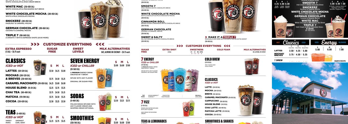 7 Brew Coffee Menu