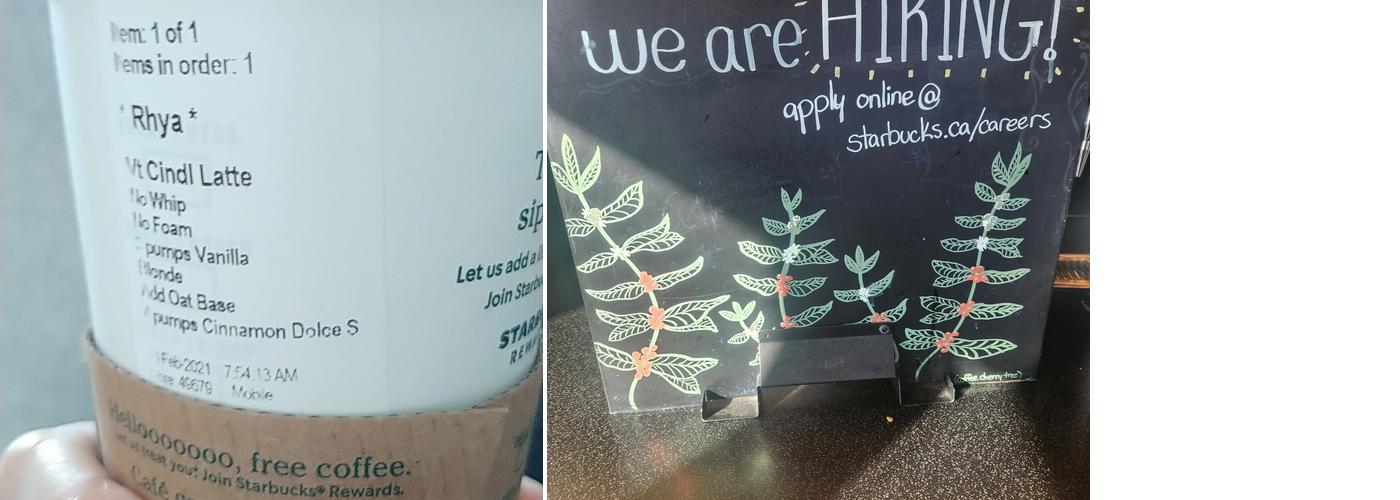 Starbucks Menu