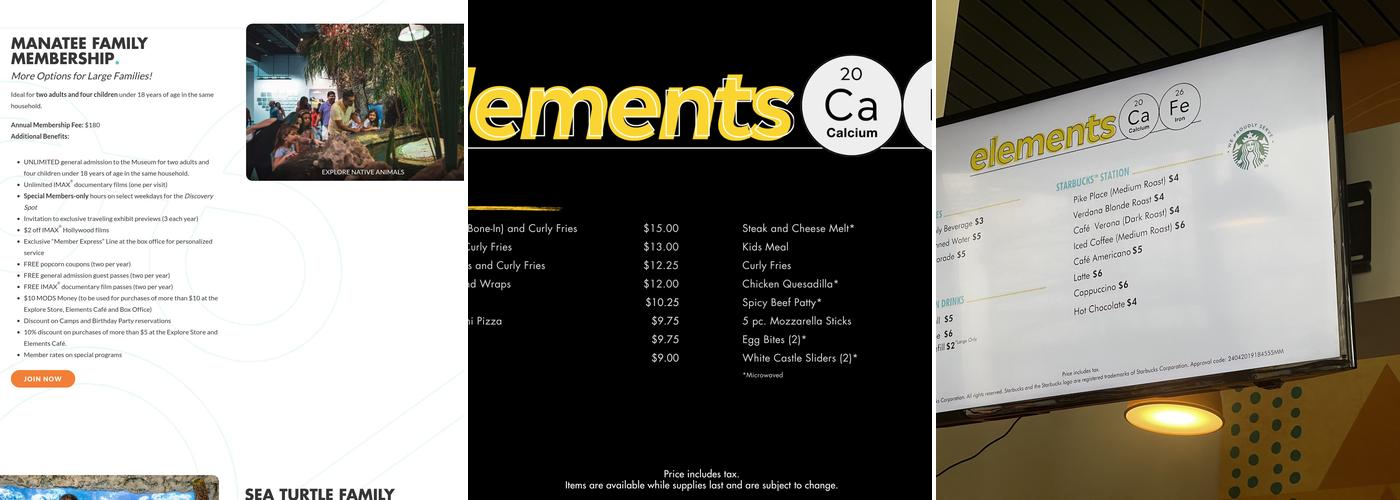 Elements Café Menu