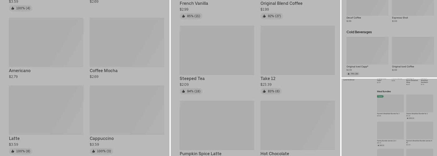 Tim Hortons Menu