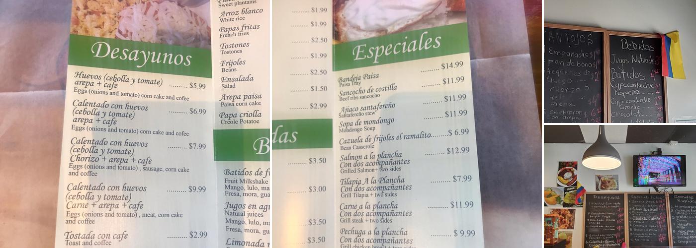 El Ramalito Menu