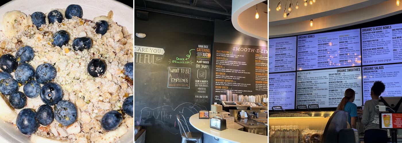 Raw Juce - Jupiter - Alton Town Center Menu