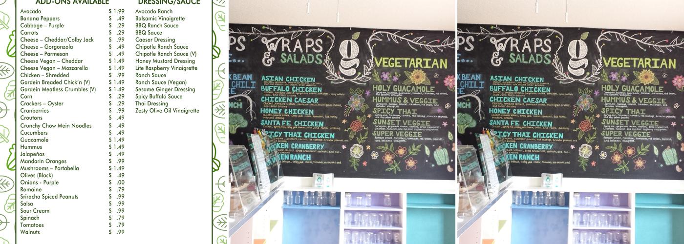 green leaf kitchen Menu