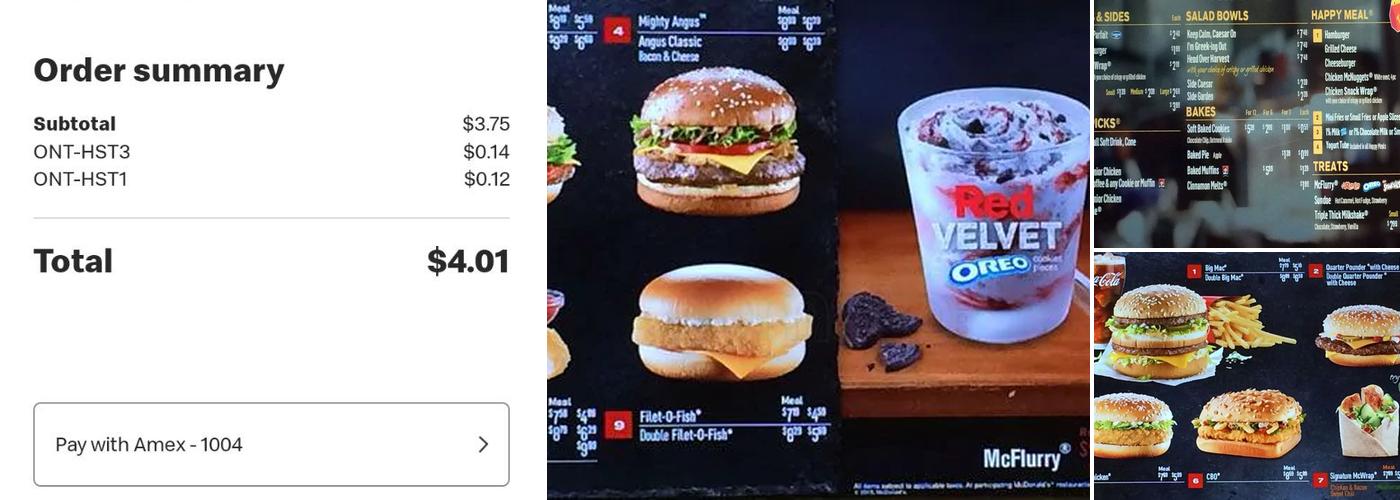 McDonald's Menu