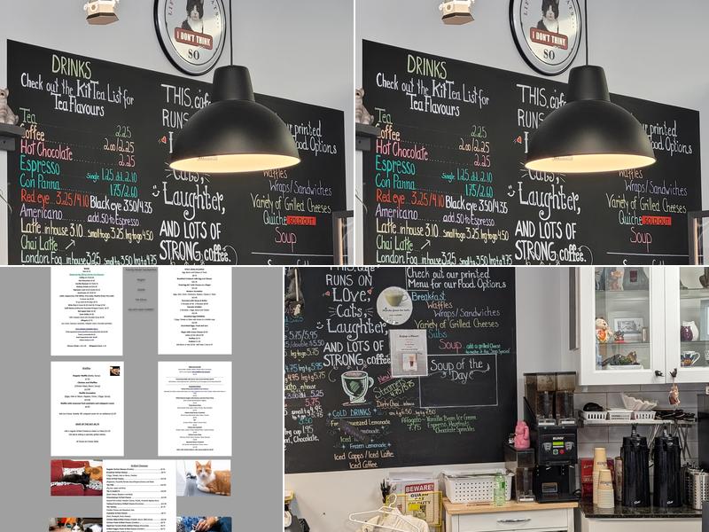 Alley Cat Cat Cafe Menu