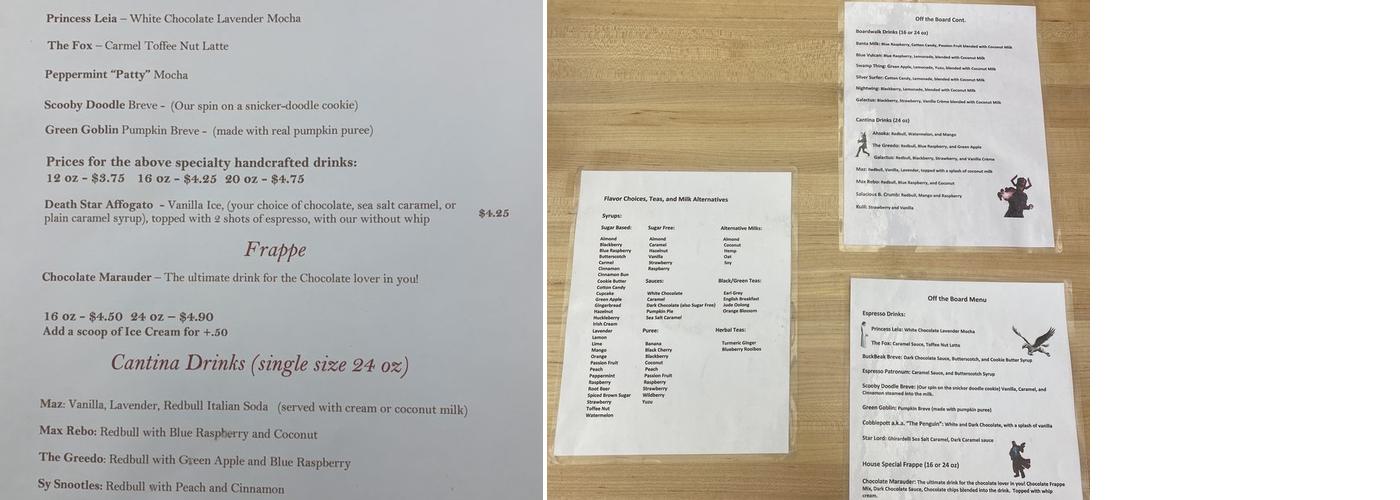 the Collector's Outpost Menu