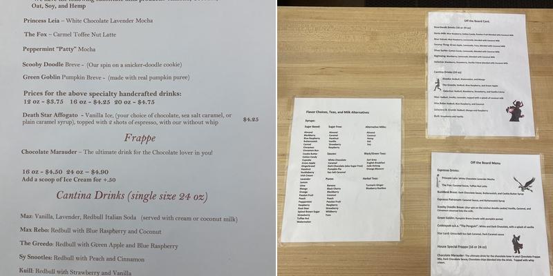 the Collector's Outpost Menu