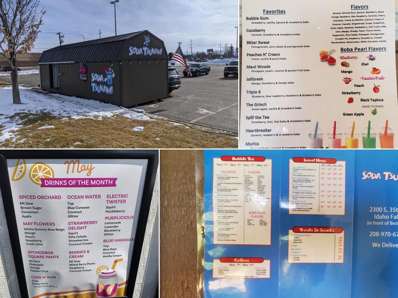 Soda Tsunami - Idaho Falls Menu