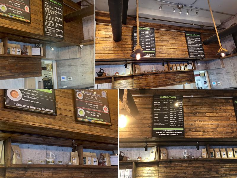 Mofer coffee Danforth Menu